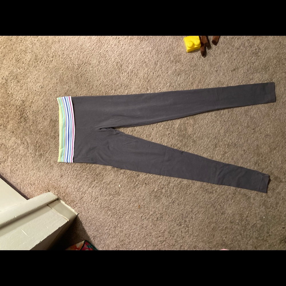 Victoria’s Secret rainbow waistband full length leggings